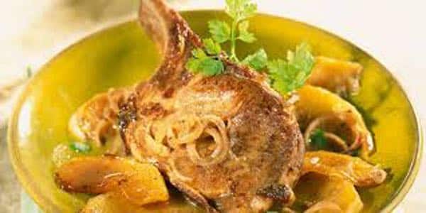 côtes de veau à la normande
