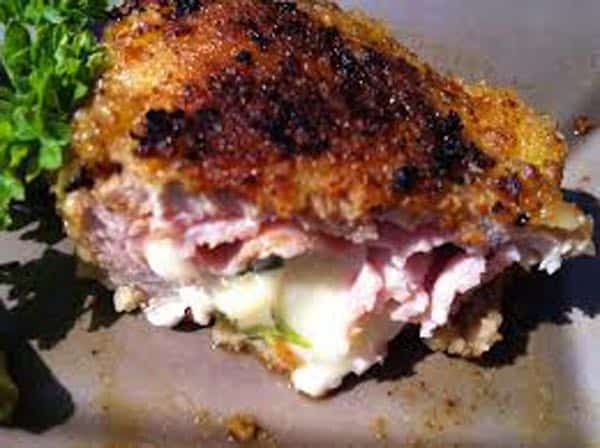 escalope de poulet fourrée au bleu d’auvergne