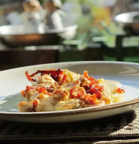 gratin de crevettes aux chicons