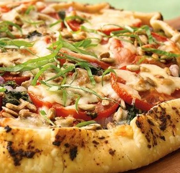 Pizza rostini (végétarienne aux légumes grillés)