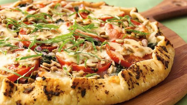 pizza rostini (végétarienne aux légumes grillés)