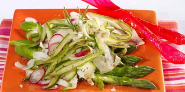 salade italienne aux asperges et aux cepes