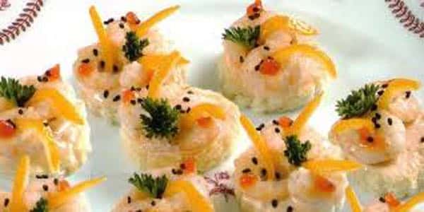 canape aux crevettes