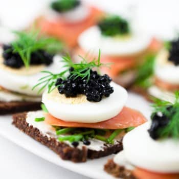 canapes aux oeufs de lompe recette