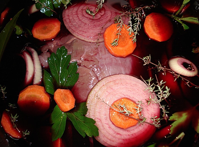 chevreuil en marinade