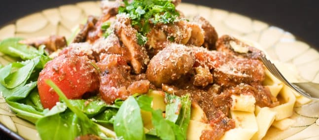 pappardelles aux champignons des bois
