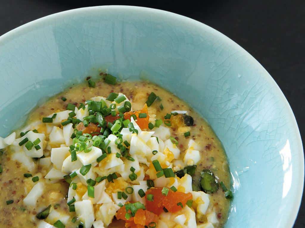 vinaigrette à l'oeuf dur