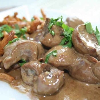 Rognon de veau aux champignons