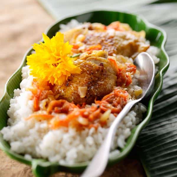 yassa au poulet, délice de la casamance