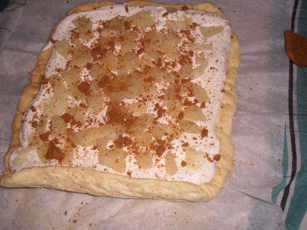 bûche aux poires