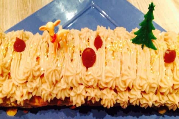 bûche à la vanille