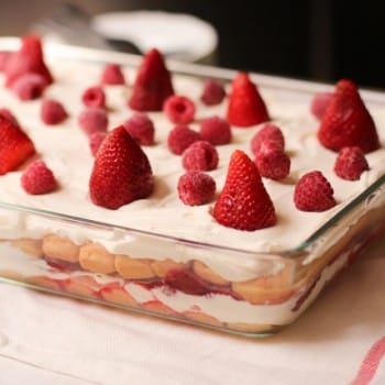 Tiramisu aux fraises