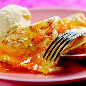 Crêpes Suzette et leur beurre d’orange