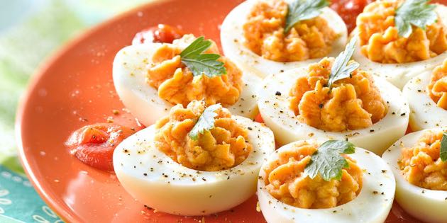 oeufs mimosas au paprika
