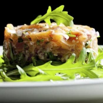 tartare de saumon au gingembre