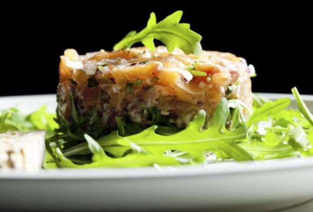 tartare de saumon au gingembre