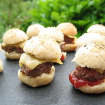 mini burger au poulet