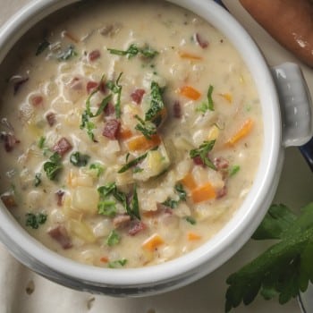 Soupe du chalet : Potage du terroir romand