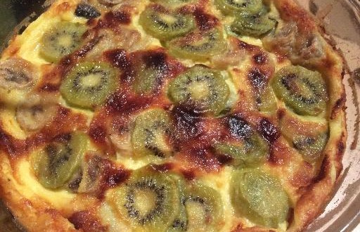 gâteau à la banane et au kiwi