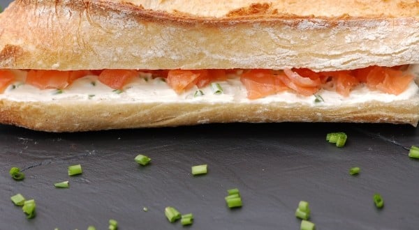 sandwich au saumon