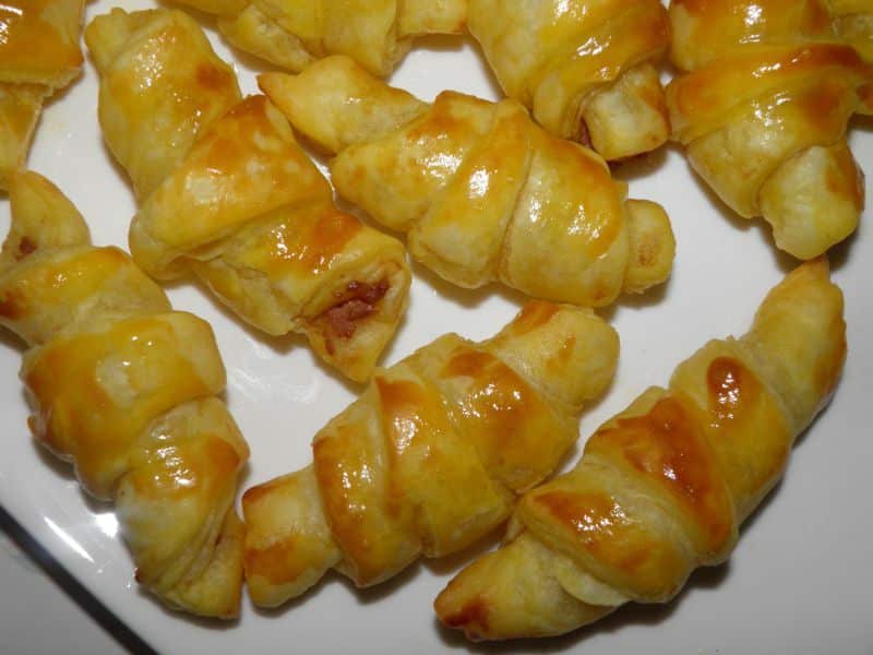 Petits croissants au foie gras