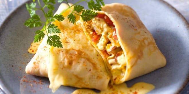 wrap de poulet au curry
