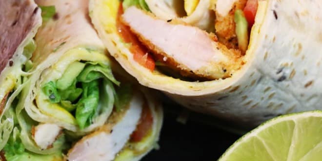 wrap au poulet croustillant