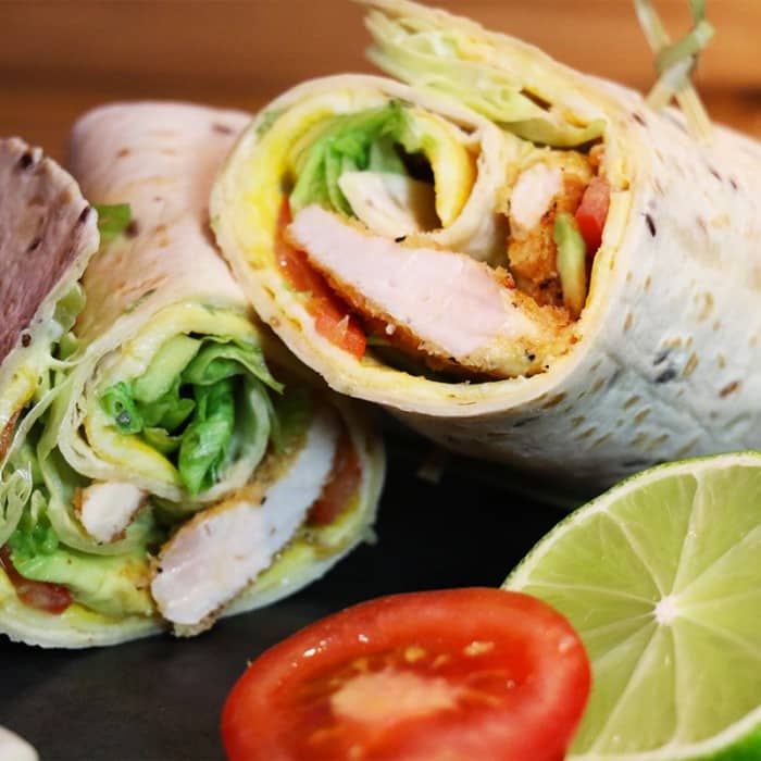 Wrap au poulet croustillant