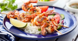 brochettes de crevettes à la margarita
