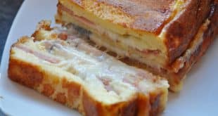 croque cake au jambon et au fromage