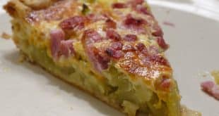 quiche aux courgettes et aux lardons