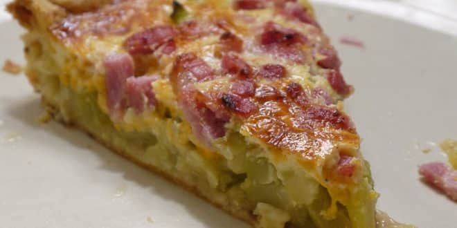 quiche aux courgettes et aux lardons