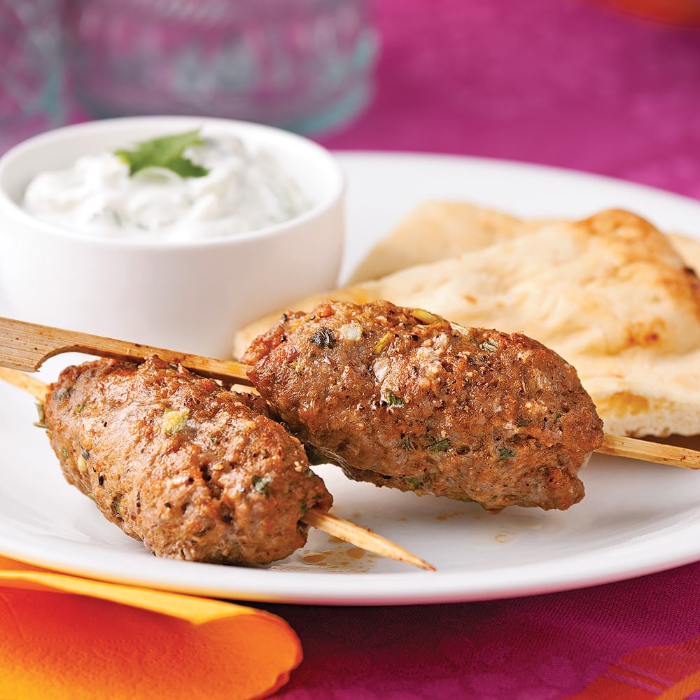 Brochettes de boulettes de veau