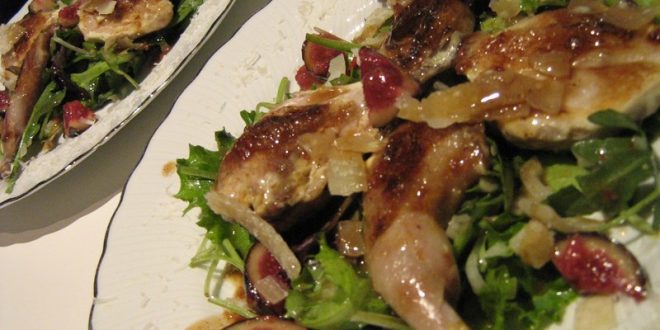 salade de caille au foie gras