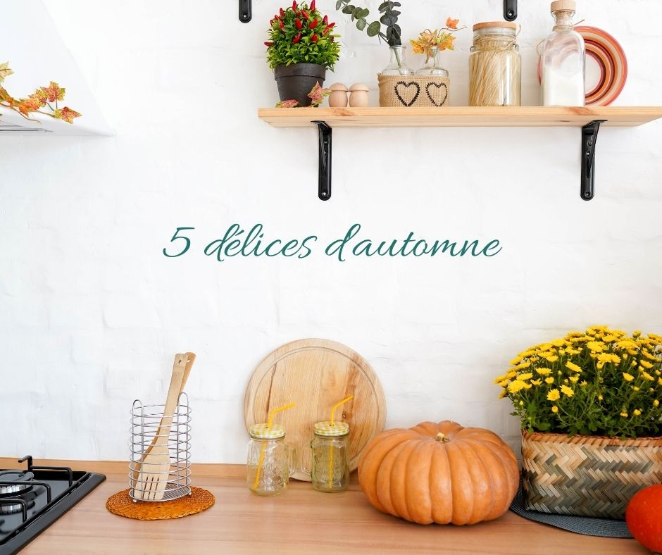 Copie de Vert Automne Citrouille Minimal Citation Facebook Couverture recette