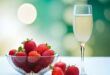 fraises au champagne
