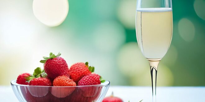 fraises au champagne