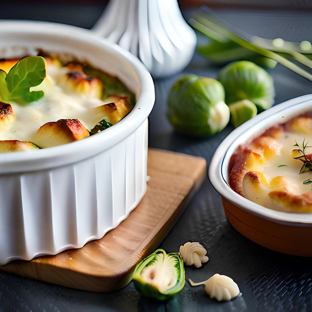 Gratin de choux de Bruxelles à la Bechamel