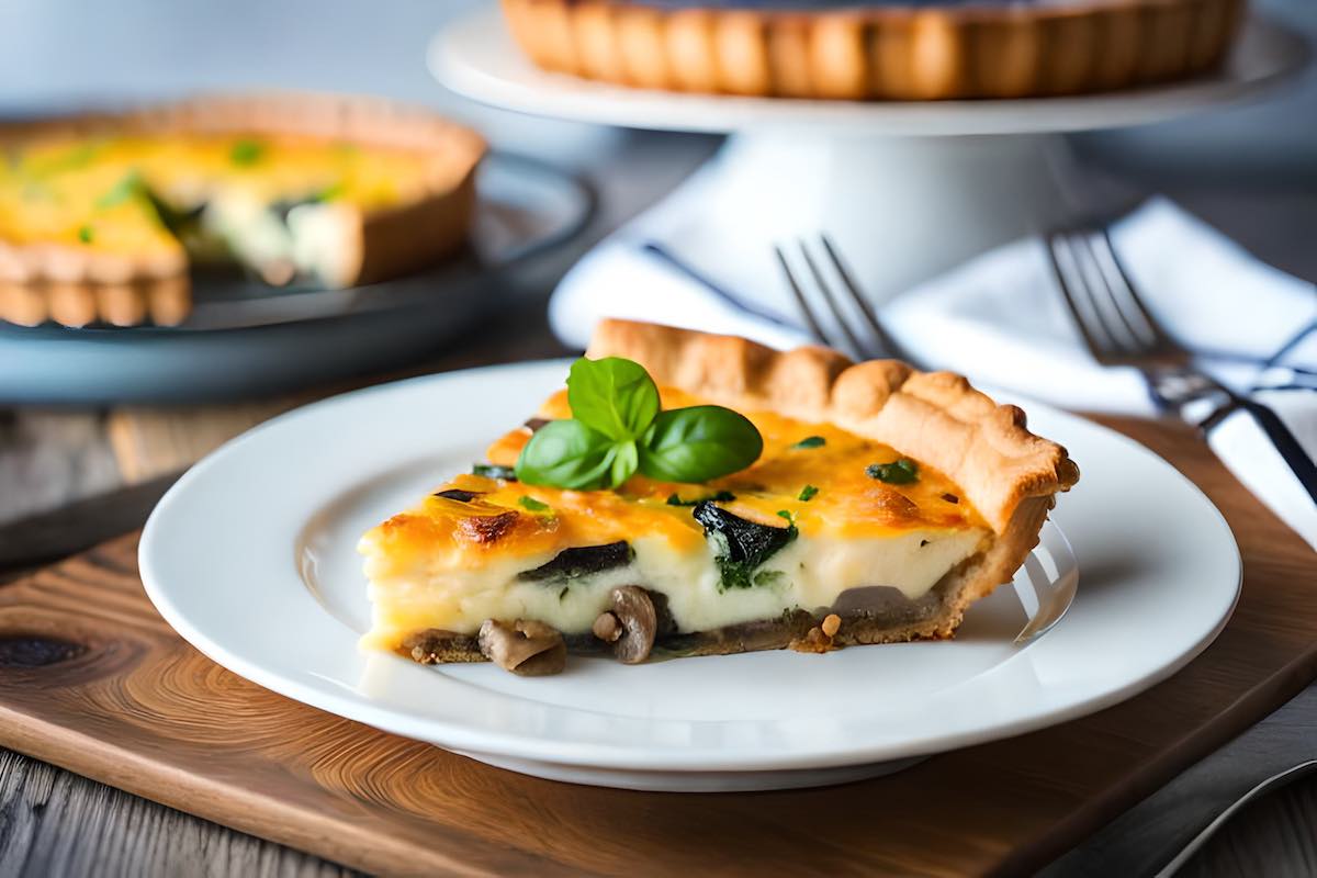 recette quiche aux champignons