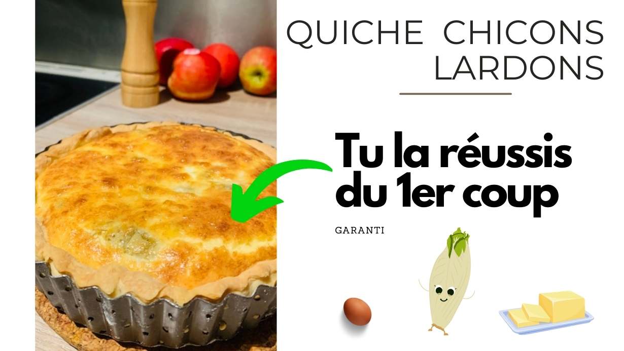 Quiche aux chicons et lardons